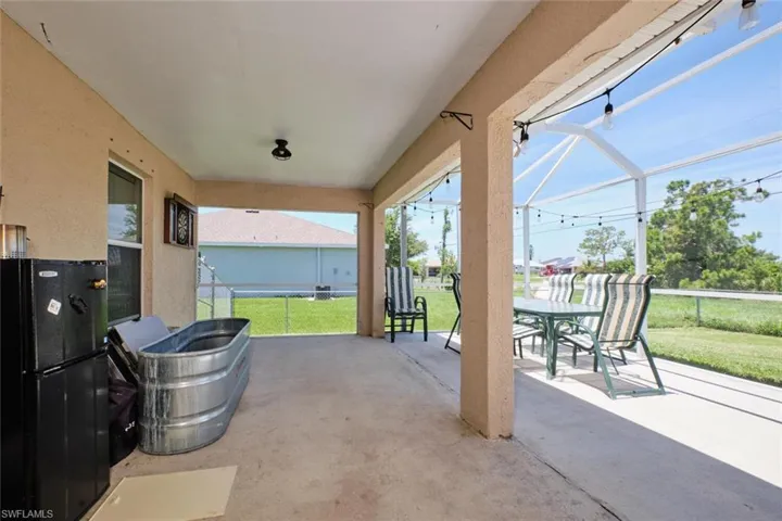 View of patio