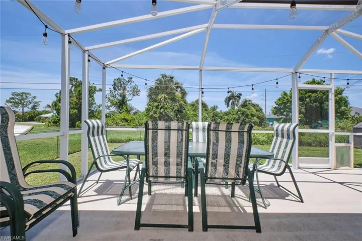 View of extended lanai