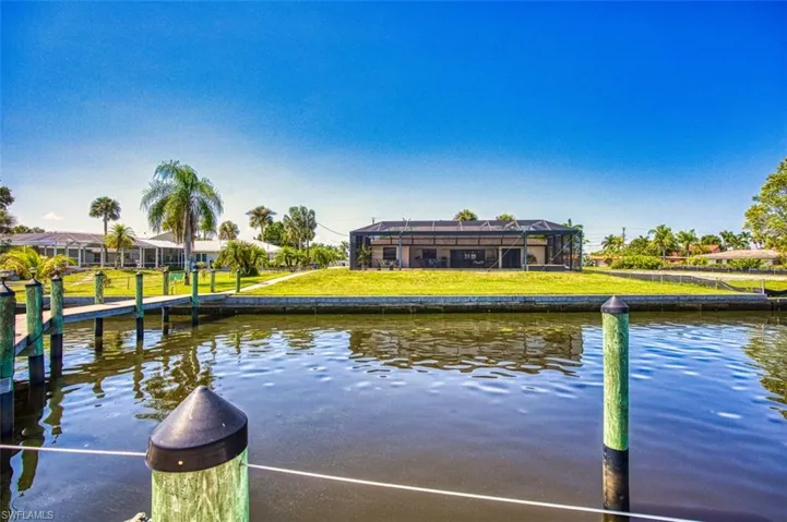 Dock with a water view