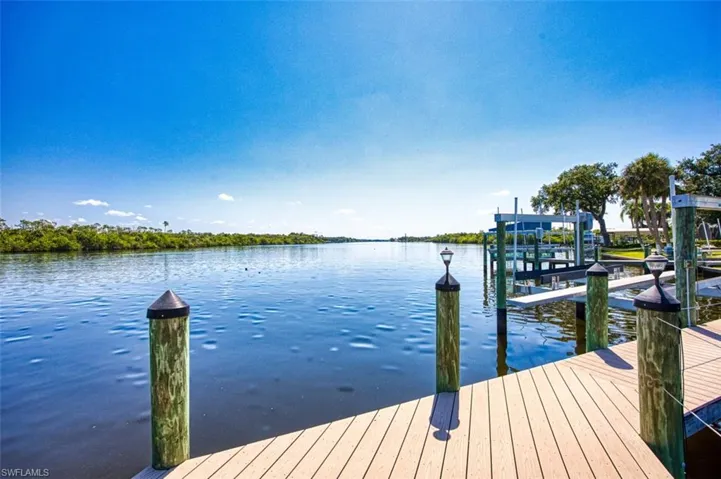 Dock featuring a water view