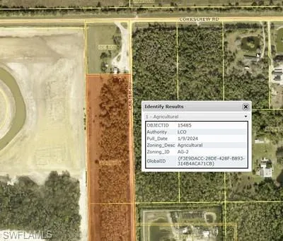 Part of lot zoned AG2