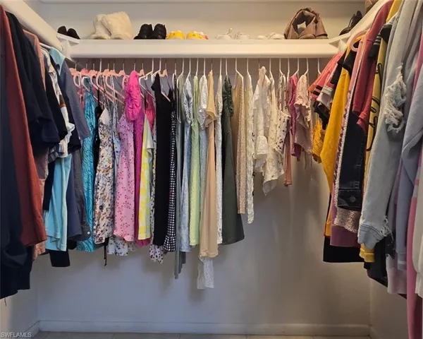 View of spacious closet