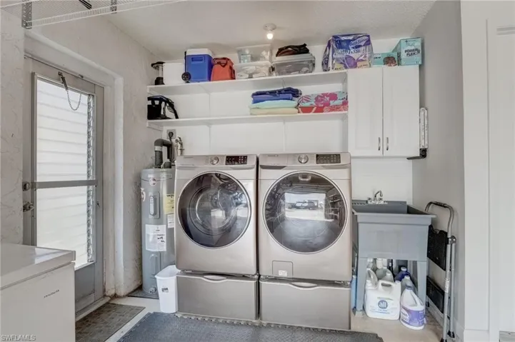 Laundry in Garage.