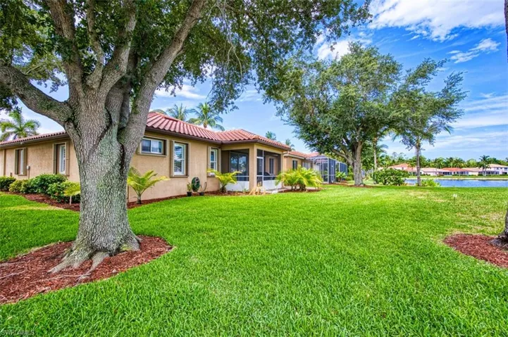 View of front of property with a front lawn