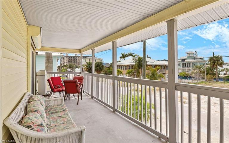 Upper unit balcony