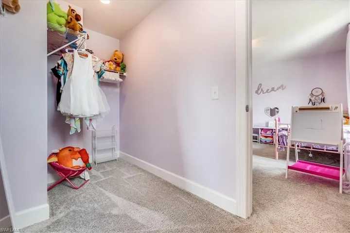 Secondary spacious walk in closet