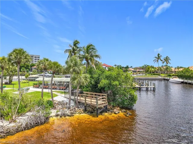 Dock with a water view