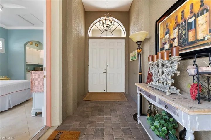 Entry Foyer from Steet to Courtyard and Private Cabana Suite