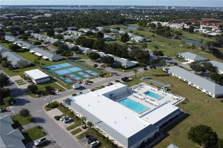 Bird's eye view of a large body of water