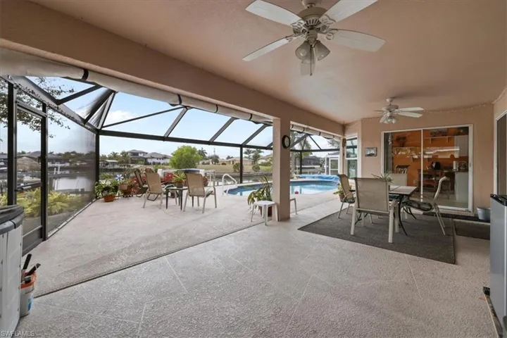 Spacious covered lanai