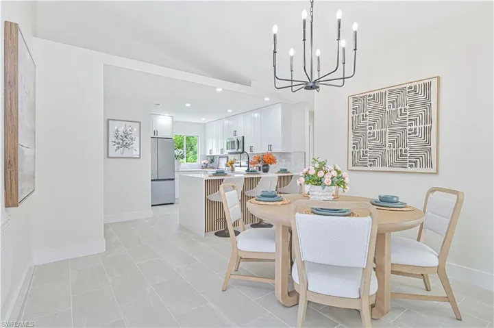 fining room off the kitchen
