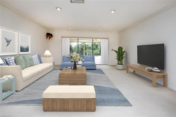 VIRTUALLY STAGED LIVING ROOM