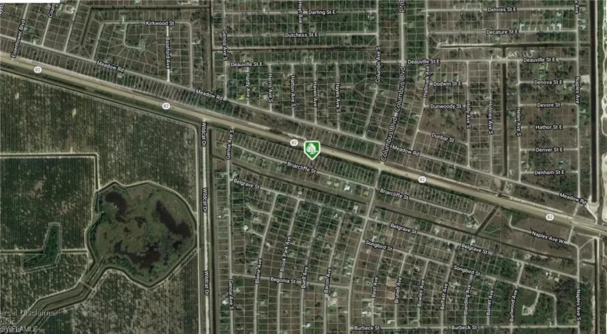 Aerial overview of property's location