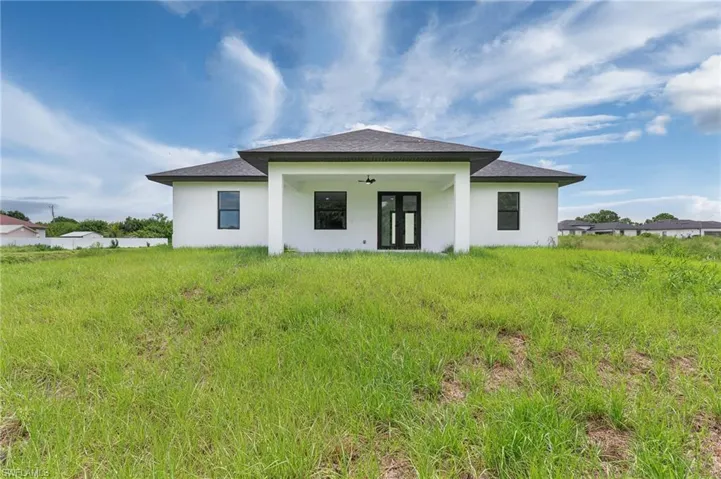 View of back of house