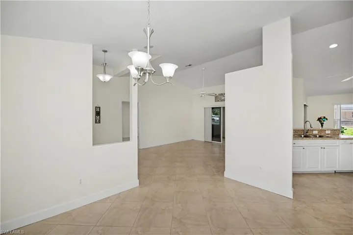 from dining room looking at kitchen and great room
