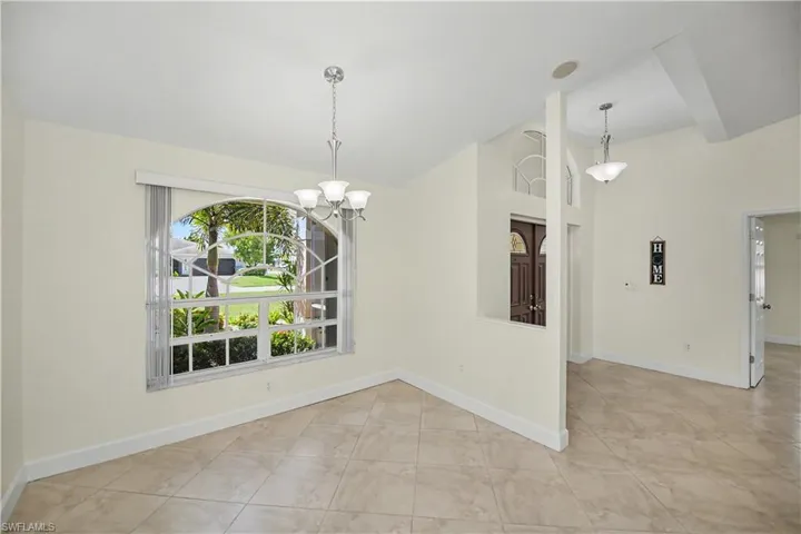 dining room at front of house and entrance