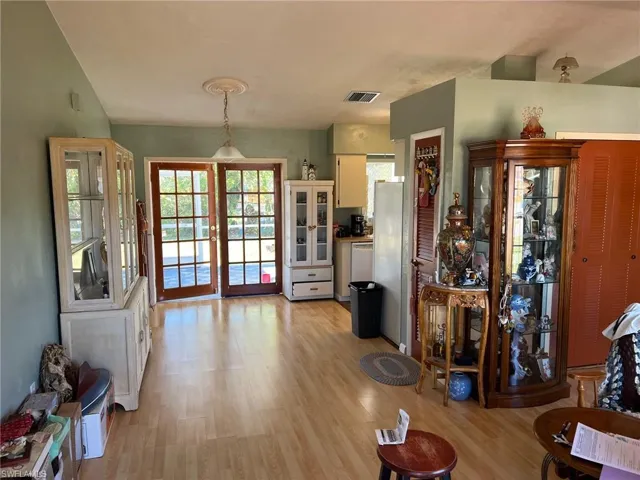 Living and Dinning Room with Vaulted Ceiling.