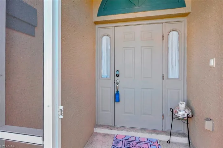 View of exterior entry
