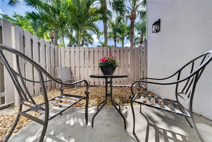Open-air patio off of the Primary Bedroom