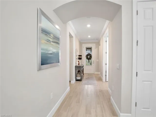 Foyer from front of house to back of house