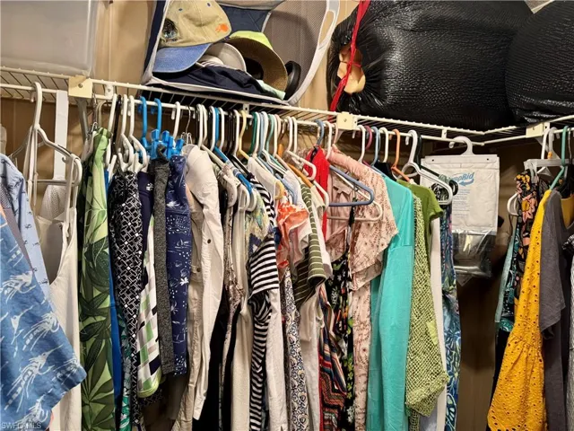 View of spacious closet