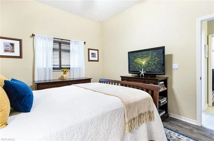 Bedroom featuring hardwood / wood-style flooring