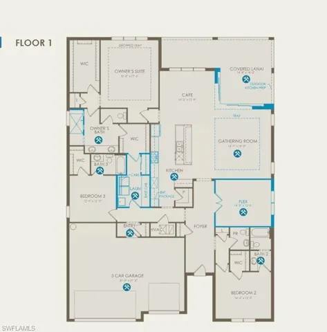 Floorplan with structural options
