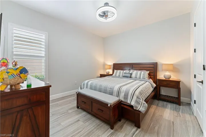 Bedroom featuring light wood-type flooring
