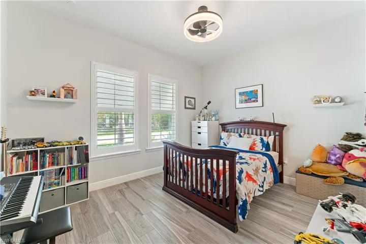 Bedroom featuring light wood finished floors