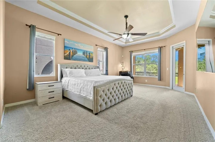 Master Bedroom with views of the Preserve