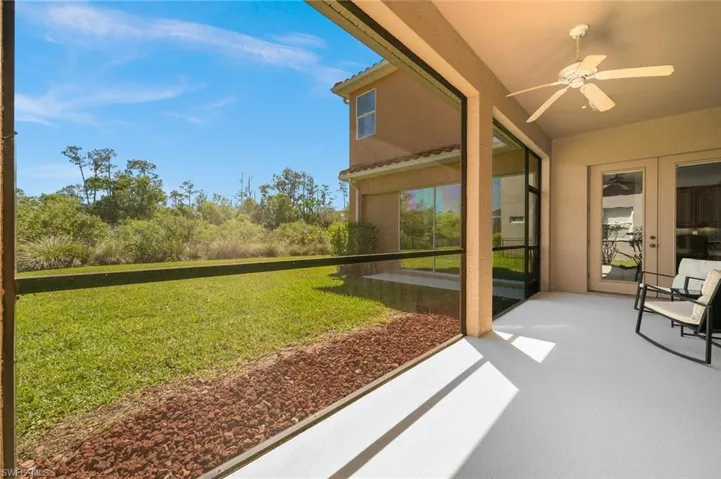 Screen Porch overlooking the Preserve