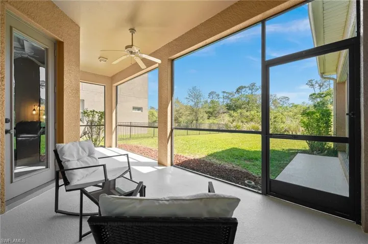 Screen Porch overlooking the Preserve