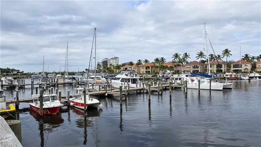 Dock with a water view