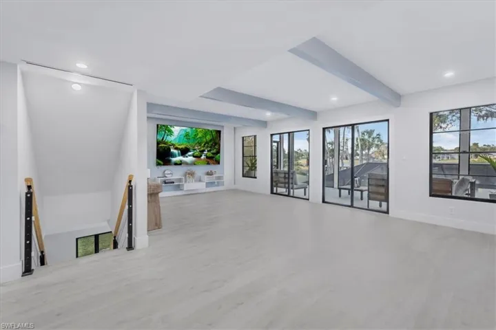 Family room with balcony