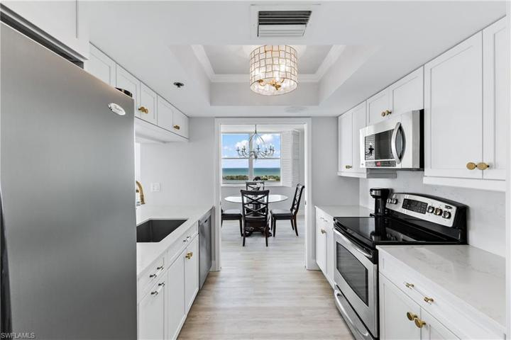 Newly renovated kitchen with beautiful views