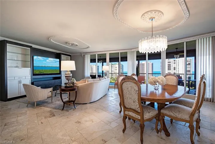 Living and Dining area with gorgeous views