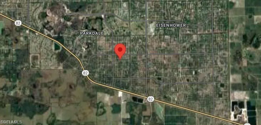 Aerial view of property's location