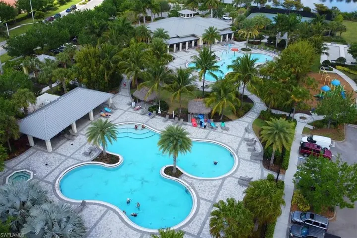 Birds eye view of property