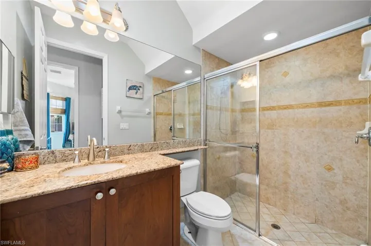 Downstairs Full Bath next to Guest Bed