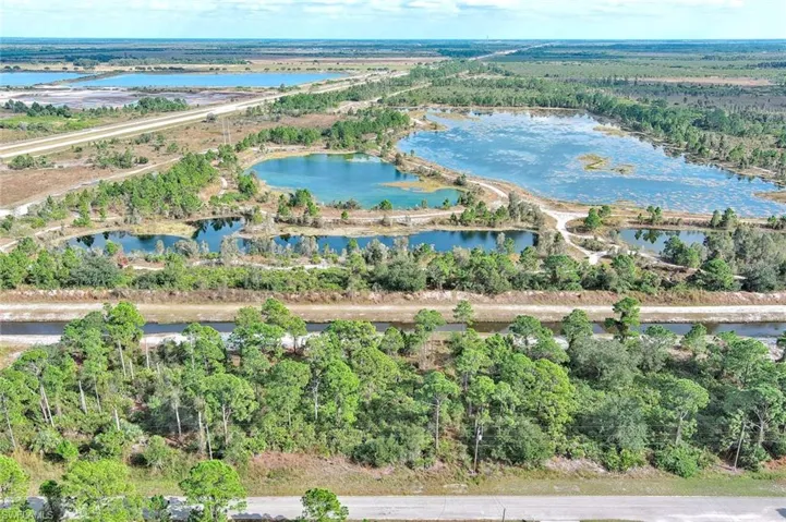 Aerial view of property's location