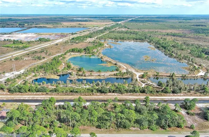 Aerial view of property's location