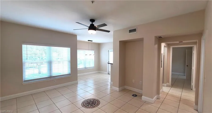 Entering #202, view of living room.