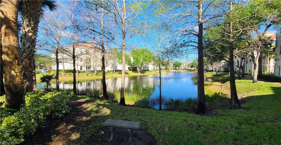 View of one of the lakes. Behind buidling #10 and clubhouse.