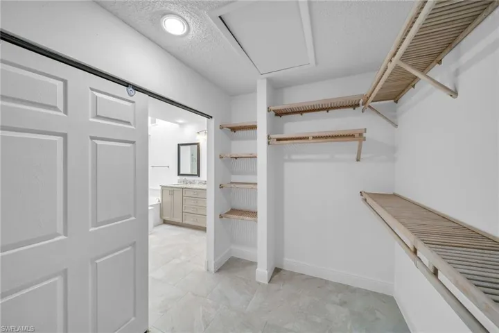 View of spacious closet