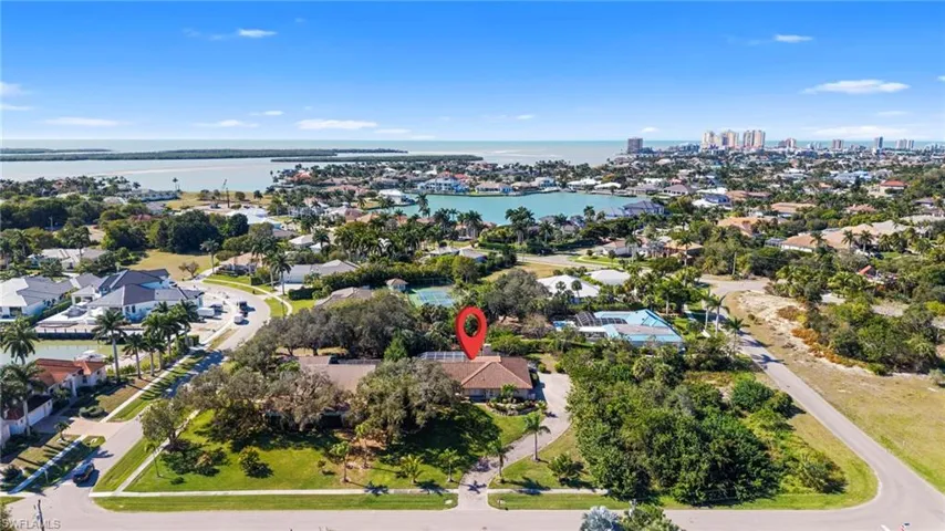 Aerial overview of property's location