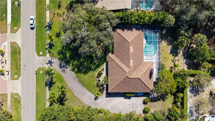 Overhead view. Very private location