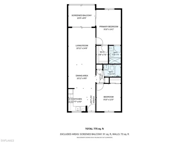 Floor Plan Unit 3B4