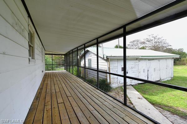 Rear screened porch