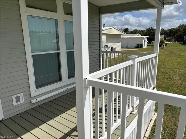 View of wooden porch