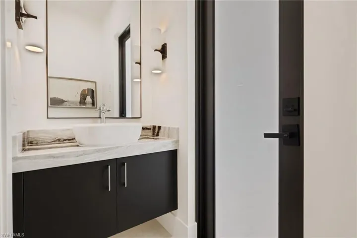 Half bath with vanity